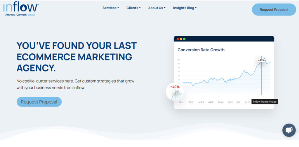 Inflow home page