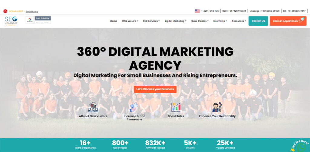 SEO-Discovery home page