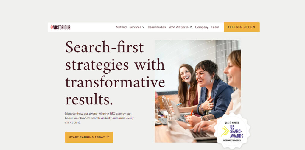 Victorious home page